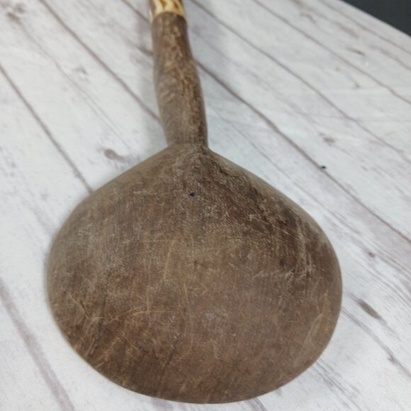 Batik Bone Inlay Hand Carved Wooden Serving/Salad Spoon Kenya Africa 12.5" - Picture 7 of 8